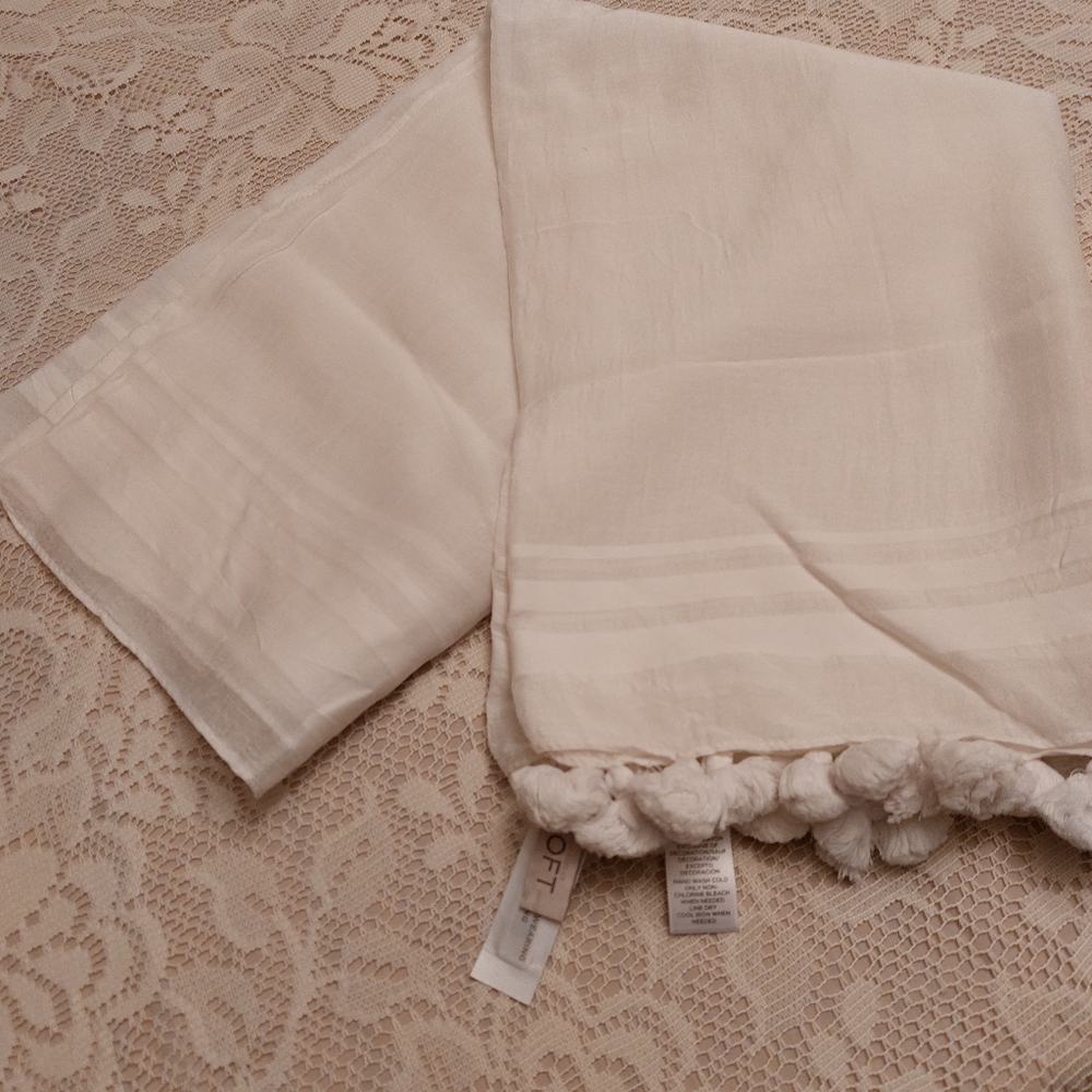 Loft cream coloured scarf